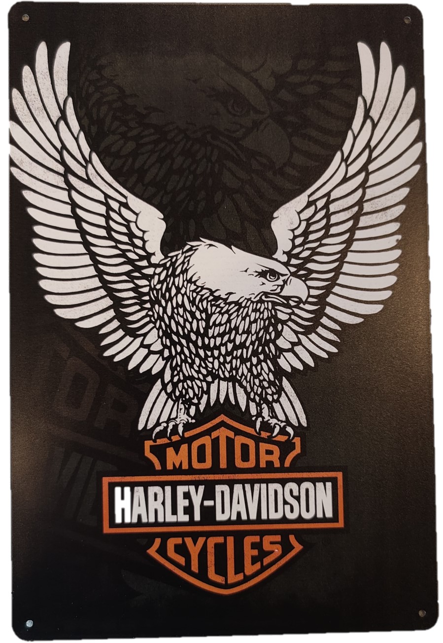 Tin Sign Harley Davidson - Simon Martin Whips & Leathercraft